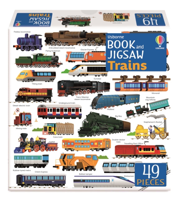 Book cover of: Usborne Book and Jigsaw Trains
