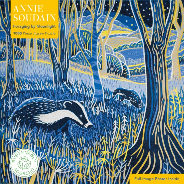 Book cover of: Adult Sustainable Jigsaw Puzzle Annie Soudain: Foraging by Moonlight