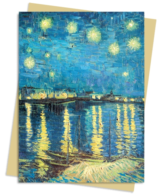 Book cover of: Vincent van Gogh: Starry Night over the Rhone Greeting Card Pack. By: Flame Tree Studio
