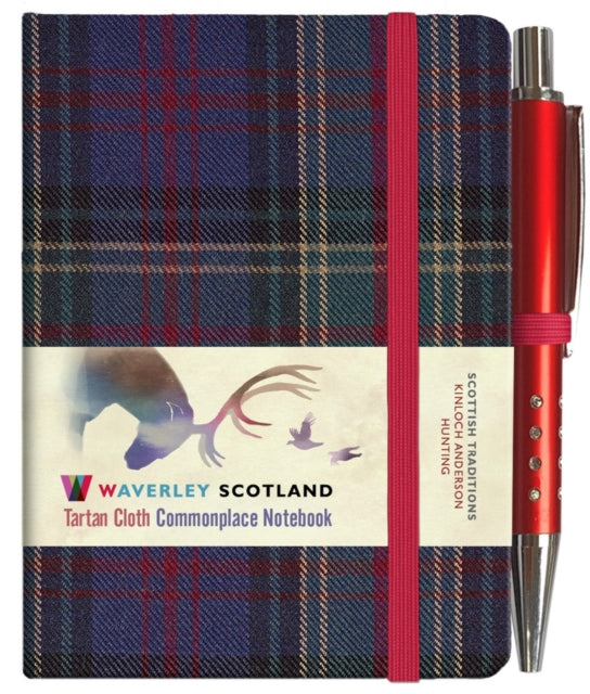 Book cover of: Waverley S.T. (S): Hunting Mini with Pen Pocket Genuine Tartan Cloth Commonplace Notebook. By: MINI & PEN 10.5CM x 7CM