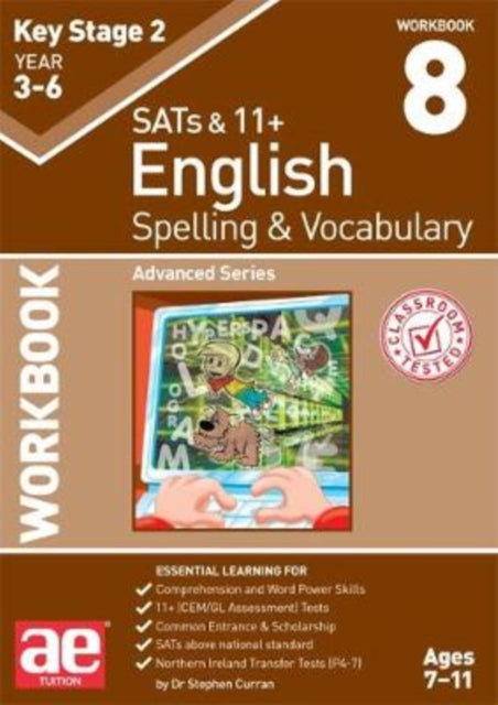 Book cover of: KS2 Spelling & Vocabulary Workbook 8