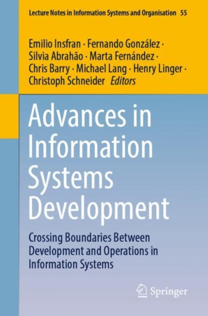Book cover of: Advances in Information Systems Development. By: Emilio Insfran Pelozo