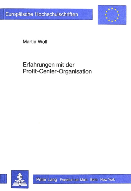 Book cover of: Erfahrungen mit der Profit-Center-Organisation