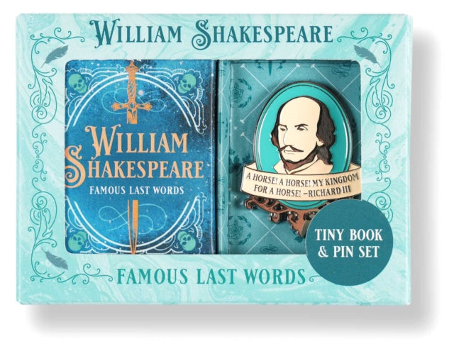 Book cover of: William Shakespeare Tiny Book and Pin Set. By: Insight Insight Editions