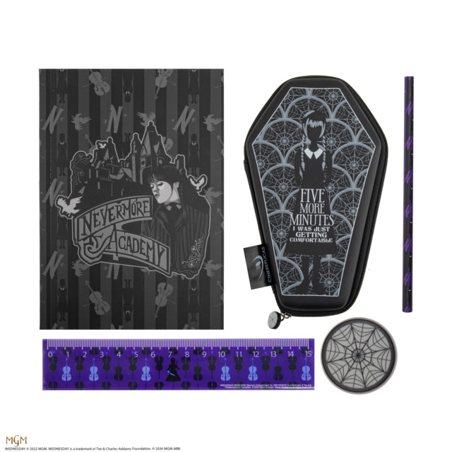 Book cover of: Wednesday's Coffin Stationery Set