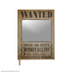 Book cover of: Wanted Mirror Notebook