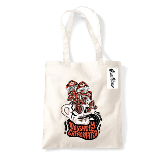 Book cover of: Letter Shoppe (Violently Caffeinated) Natural Tote Bag