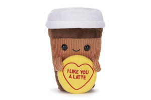 Love Hearts 7" I Like You A Latte Plush Gift