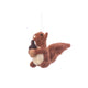 Squirrel with Acorn Felt Decoration