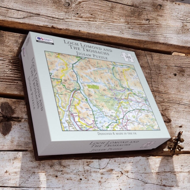 Book cover of: OS Map 500 Piece Premium Jigsaw Puzzle - Loch Lomond and The Trossachs National Park