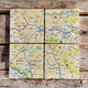 Book cover of: OS Map Ceramic Four Coaster Set - Yorkshire Dales National Park