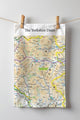Book cover of: OS Map Tea-towel - Yorkshire Dales National Park