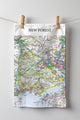 Book cover of: OS Map Tea-towel - New Forest National Park