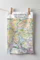 Book cover of: OS Map Tea-towel - Loch Lomond and The Trossachs National Park