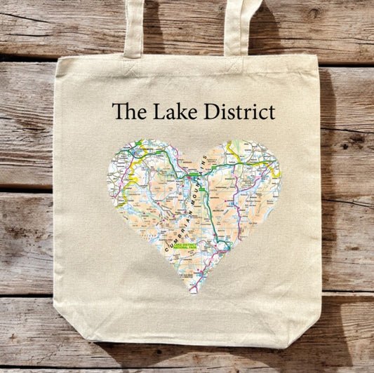 Book cover of: OS Map Premium Canvas Tote Bag - Lake District National Park