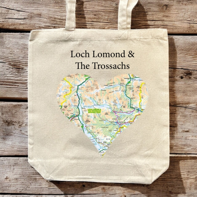 Book cover of: OS Map Premium Canvas Tote Bag - Loch Lomond and The Trossachs National Park