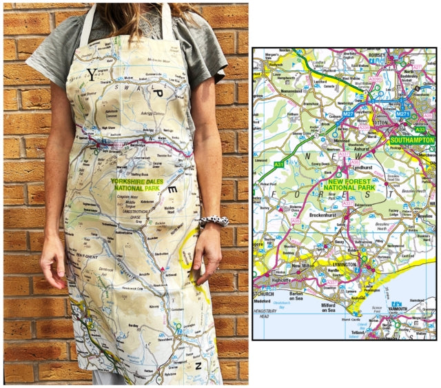 Book cover of: OS Map Adult Apron - New Forest National Park