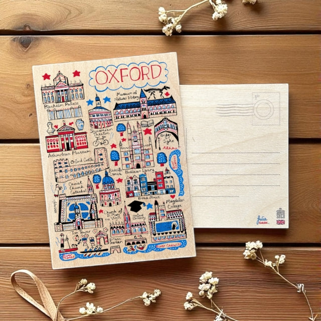 Julia Gash Wooden Postcard - Oxford
