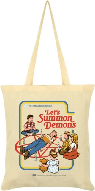 Book cover of: Steven Rhodes (Let'S Summon Demons) Natural Tote Bag