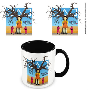 Squid Game 2 (Red Light, Green Light) Black Coloured Inner Mug