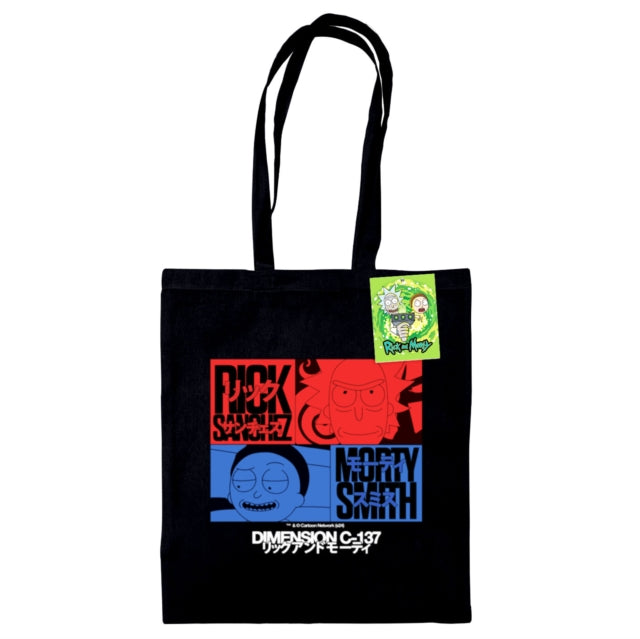 Book cover of: Rick And Morty (Dimension C-137) Black Tote Bag