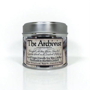 Archivist - Scented Soy Candle - Tranquil Amber Resin, Santal, Cypress Wood and Crushed Nutmeg