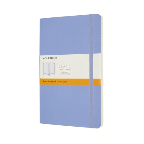 Moleskine Large Ruled Softcover Notebook: Hydrangea Blue