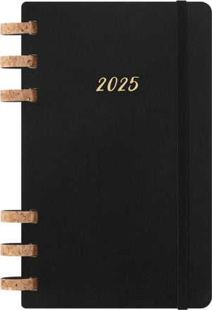 Moleskine 2025 12-Month Large Softcover Spiral Planner: Black