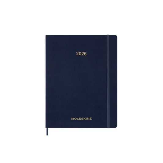 Moleskine 2026 13-Month Essential XXL Weekly Vertical Planner: Sapphire Blue