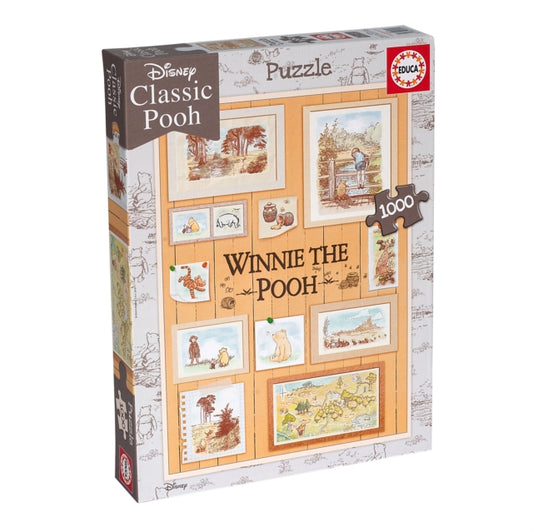 Book cover of: Educa Borras - Winnie the Pooh Photoframes 1000 piece Jigsaw Puzzle