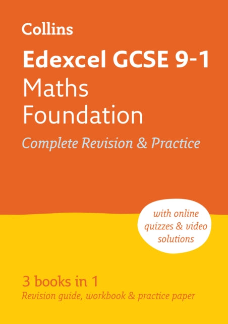 Edexcel GCSE 9-1 Maths Foundation All-in-One Complete Revision and Practice, Ideal for the 2026 and 2027 Exams 9780008112493 Collins Collins GCSE