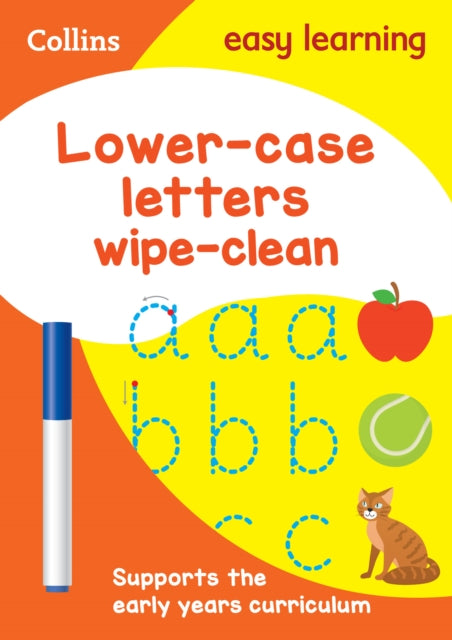 Lower Case Letters Age 3-5 Wipe Clean Activity Book, Ideal for Home Learning 9780008212926 HarperCollins UK