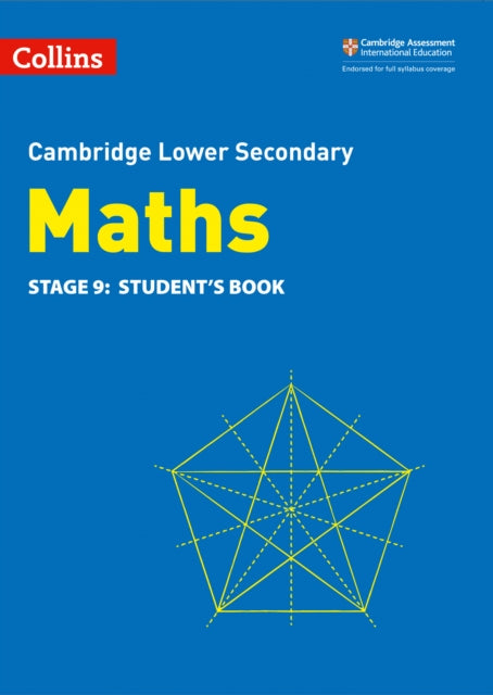 Lower Secondary Maths Student's Book: Stage 9 9780008378554 Belle Cottingham