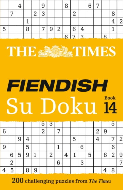 Book cover of: Times Fiendish Su Doku Book 14. By: The Times Mind Games