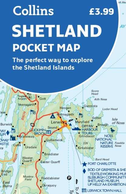 Book cover of: Shetland Pocket Map