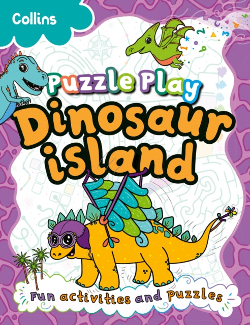 Book cover of: Puzzle Play Dinosaur Island. By: Kia Marie Hunt