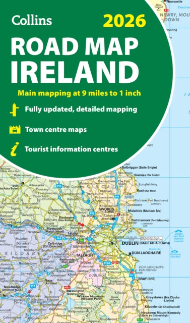 Book cover of: 2026 Collins Road Map of Ireland