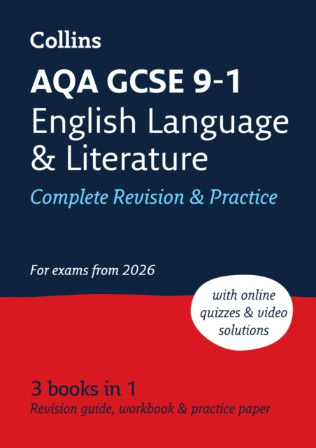 Book cover of: AQA GCSE 9-1 English Language and Literature Complete Revision & Practice