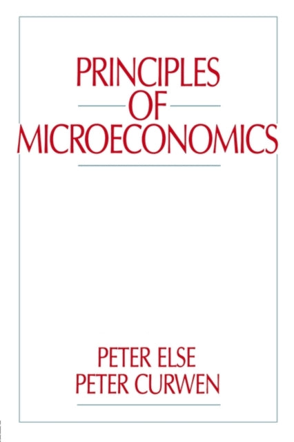 Book cover of: Principles of Microeconomics