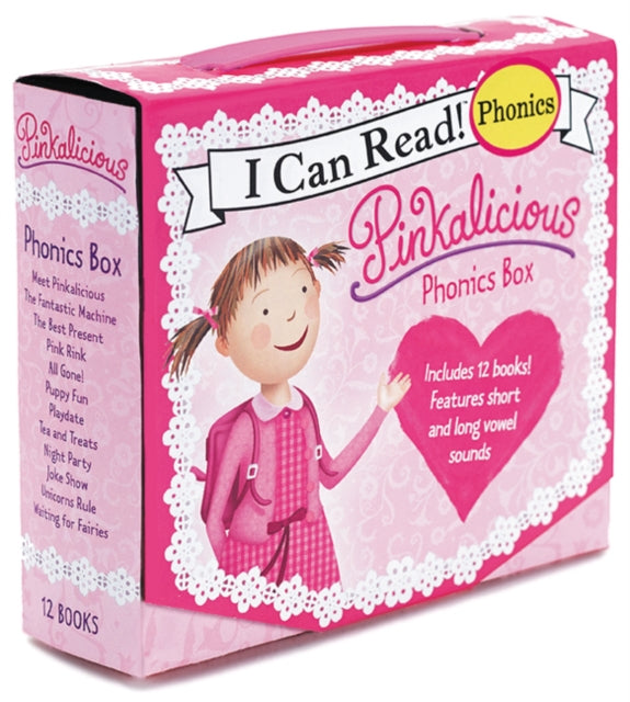 Book cover of: Pinkalicious 12-Book Phonics Fun!. By: Victoria Kann