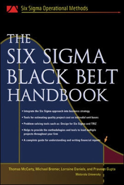 Book cover of: Six Sigma Black Belt Handbook. By: Thomas  McCarty