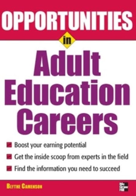 Book cover of: Opportunities in Adult Education. By: Blythe Camenson