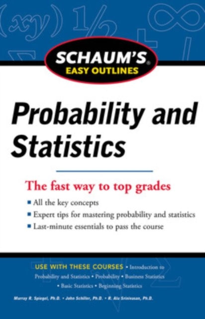Book cover of: Schaum's Easy Outline of Probability and Statistics, Revised Edition