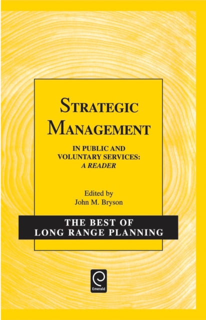 Book cover of: Strategic Management. By: J.M. Bryson