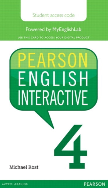 Book cover of: Pearson English Interactive 4 (Access Code Card). By: Michael Rost