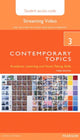 Book cover of: Contemporary Topics 3 Streaming Video Access Code Card. By: David Beglar
