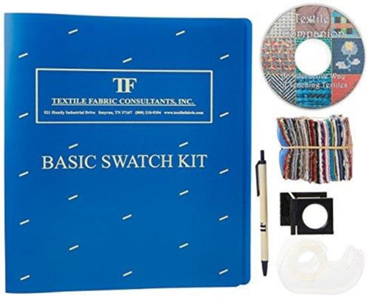 Book cover of: Swatch Kit for Textiles. By: Sara J. Kadolph