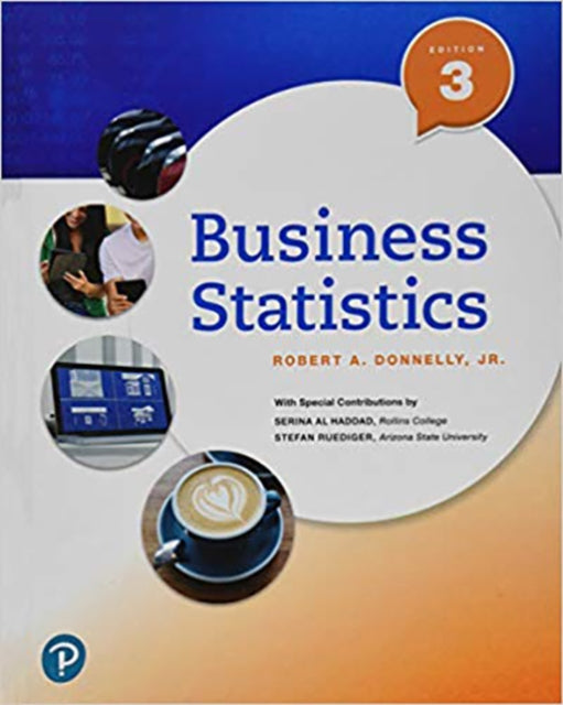 Book cover of: Business Statistics. By: Robert A. Donnelly