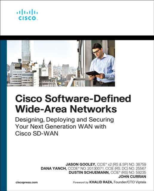 Book cover of: Cisco Software-Defined Wide Area Networks. By: GOOLEY JASON