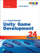 Book cover of: Unity Game Development in 24 Hours, Sams Teach Yourself. By: Mike Geig